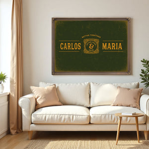 Personalized Couples Sign, Better Together, First Names and Year, image 5