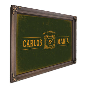 Personalized Couples Sign, Better Together, First Names and Year, image 7