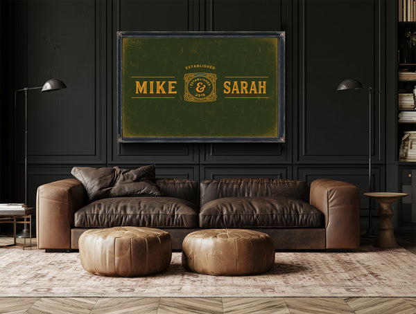 Personalized Couples Sign, Established, First Names and Year, image 20