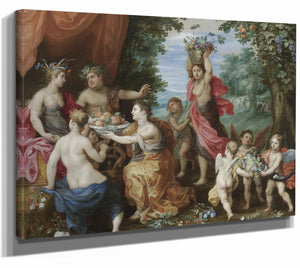 A Bacchanal With Ceres Bacchus And Venus By Jan Brueghel The Younger