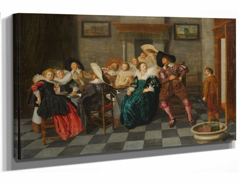 Dirck Hals A Banquet (1628) By Dirck Hals