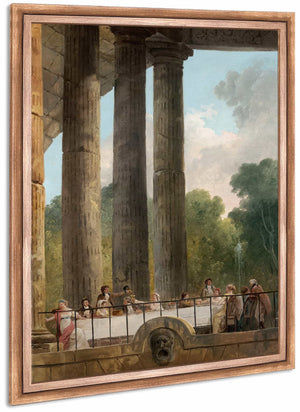 A Banquet In The Ruins Of A Temple By Hubert Robert