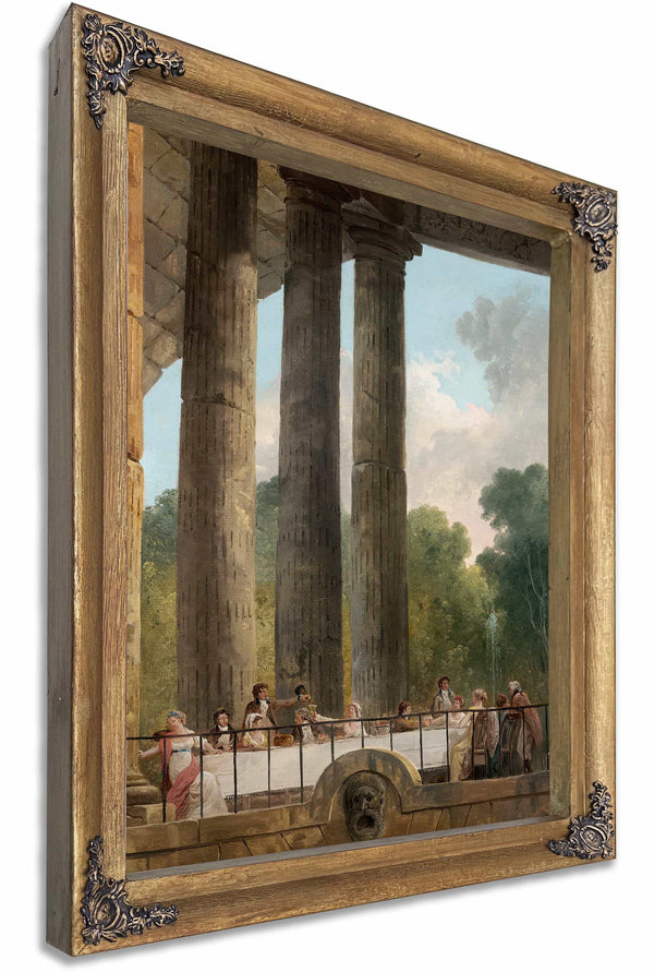 A Banquet In The Ruins Of A Temple By Hubert Robert