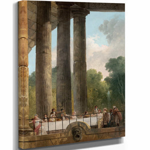 A Banquet In The Ruins Of A Temple By Hubert Robert