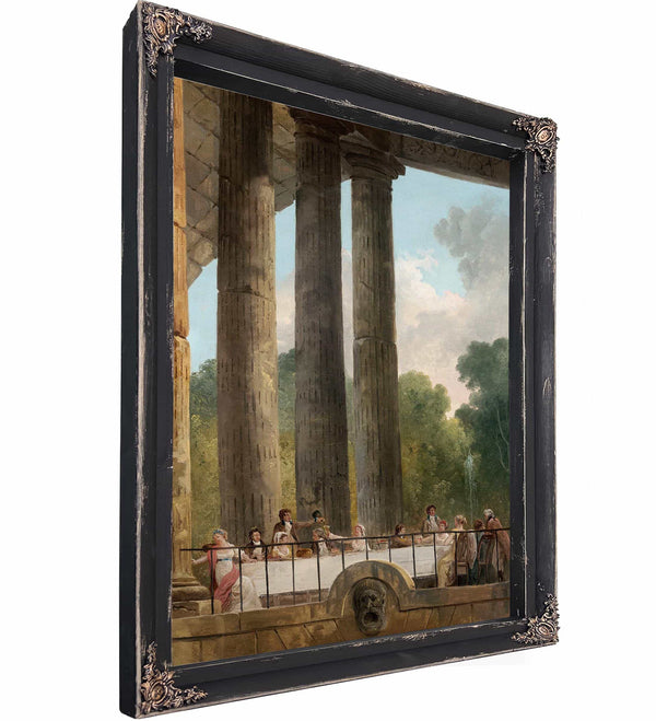 A Banquet In The Ruins Of A Temple By Hubert Robert