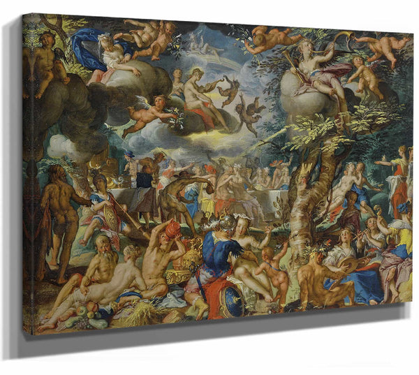 A Banquet Of The Gods By Joachim Wtewael