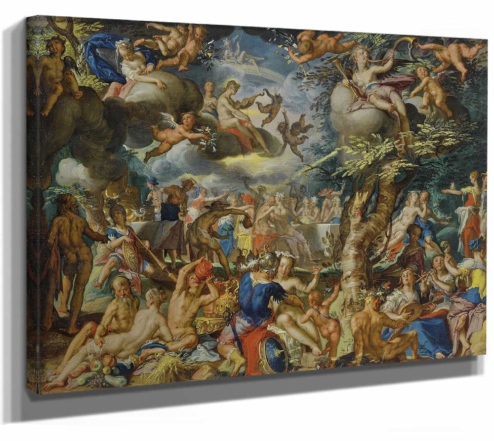 Joachim Wtewael A Banquet Of The Gods By Joachim Wtewael