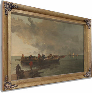 A Barge With A Wounded Soldier By John Crome