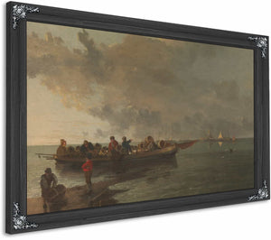 A Barge With A Wounded Soldier By John Crome