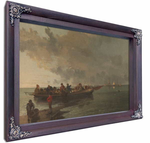 A Barge With A Wounded Soldier By John Crome