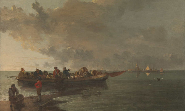 John Crome A Barge With A Wounded Soldier By John Crome