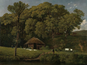 Wouter Johannes Van Troostwijk A Barn On The Bank Of A Stream In Gelderland By Wouter Johannes Van Troostwijk