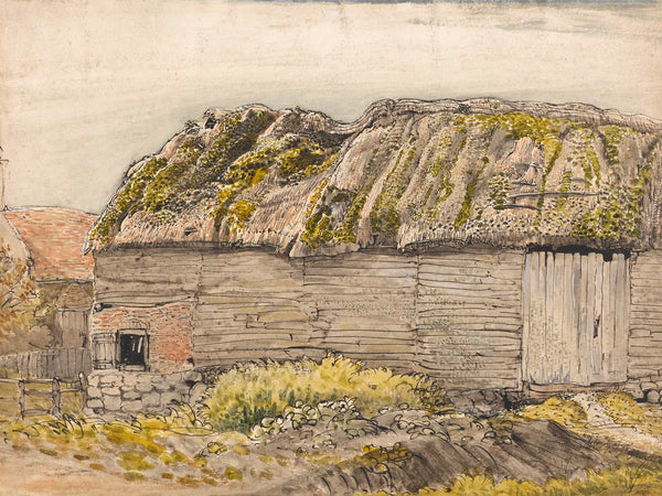 Samuel Palmer A Barn With A Mossy Roof Shoreham By Samuel Palmer