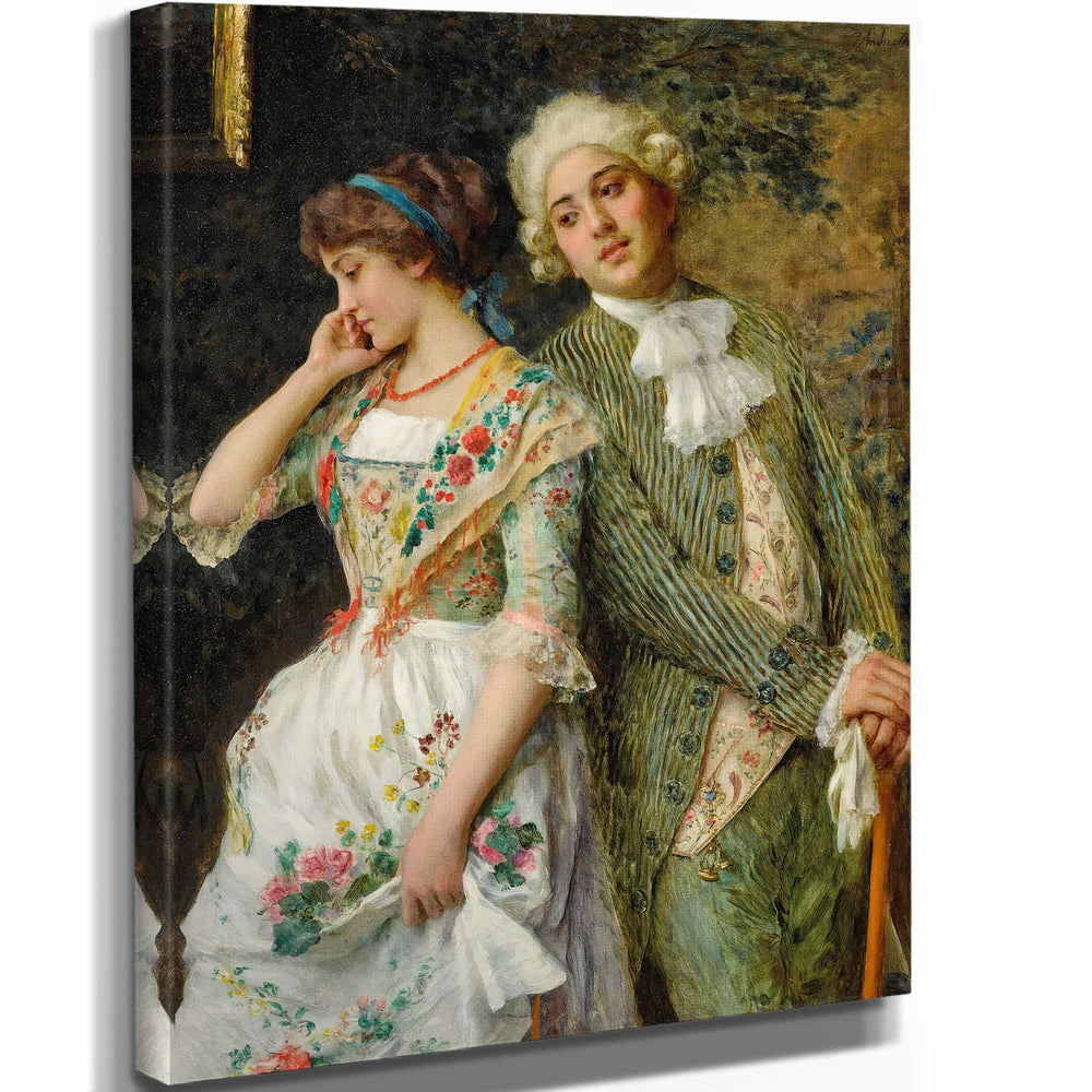 Federico Andreotti A Bashful Maiden By Federico Andreotti