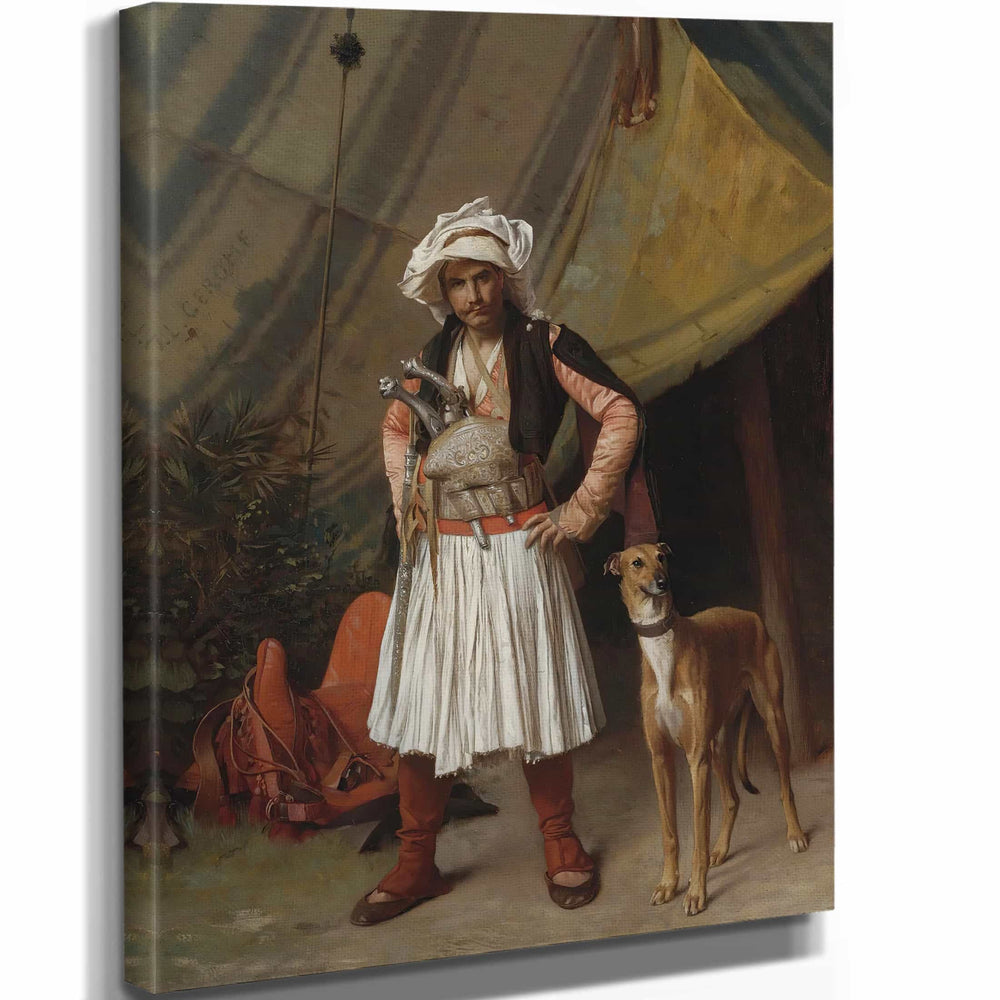 Jean Leon Gerome A Bashi Bazouk And His Dog By Jean Leon Gerome