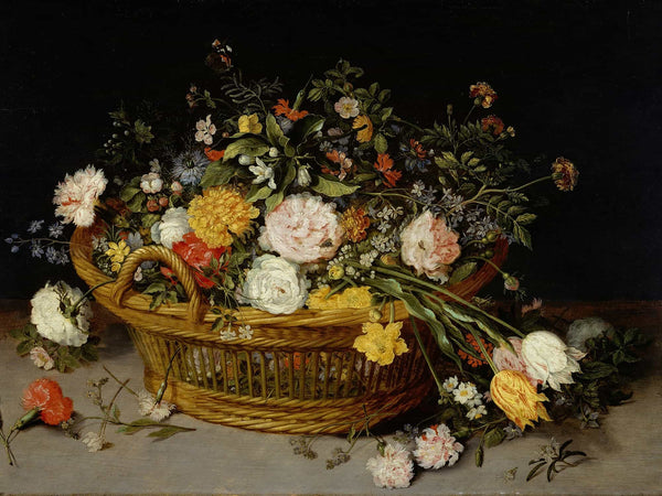 Jan Brueghel The Younger A Basket Of Flowers (1620s) By Jan Brueghel The Younger