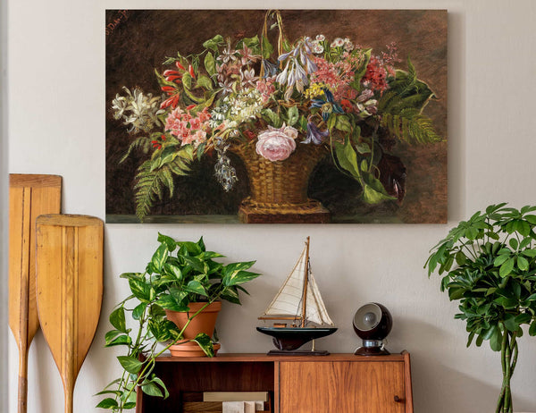 Sophie Dahn Fries A Basket With Alpine Flowers By Sophie Dahn Fries