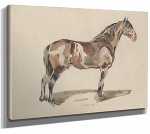 Piotr Michałowski A Bay Horse Is In The Bridle (1846) By Piotr Michałowski