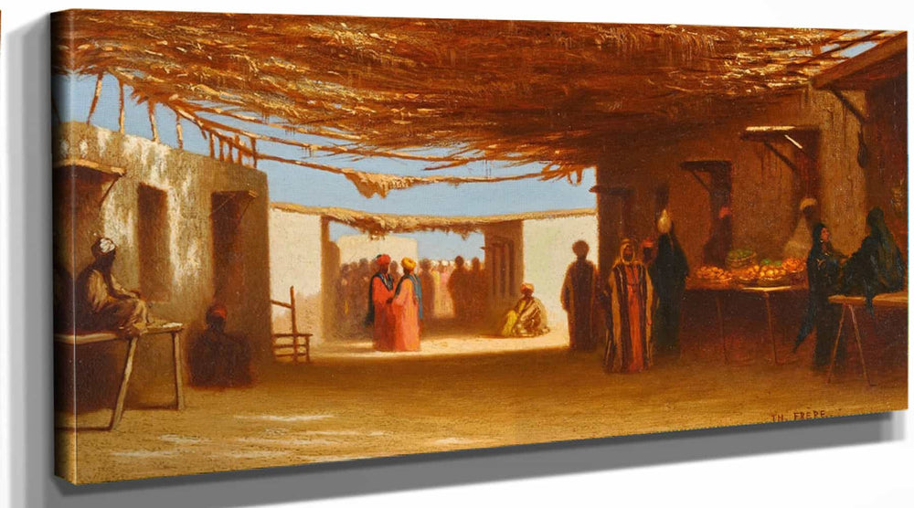 Charles Theodore Frere A Bazaar In Cairo By Charles Theodore Frere