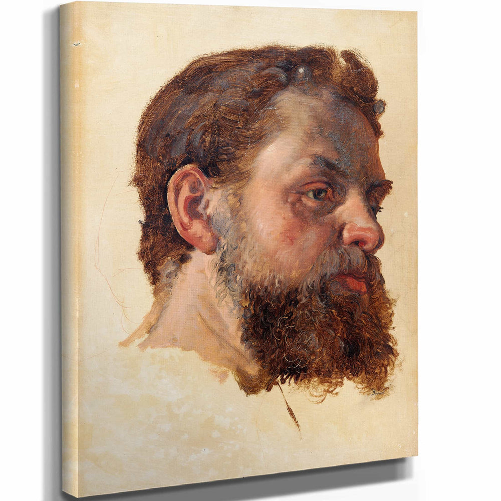 Jorgen Roed A Bearded Man By Jorgen Roed