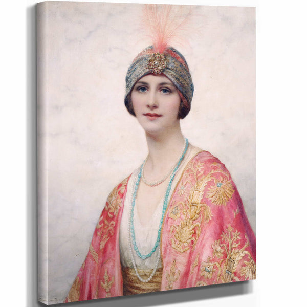 William Clarke Wontner A Beauty In Eastern Costume By William Clarke Wontner