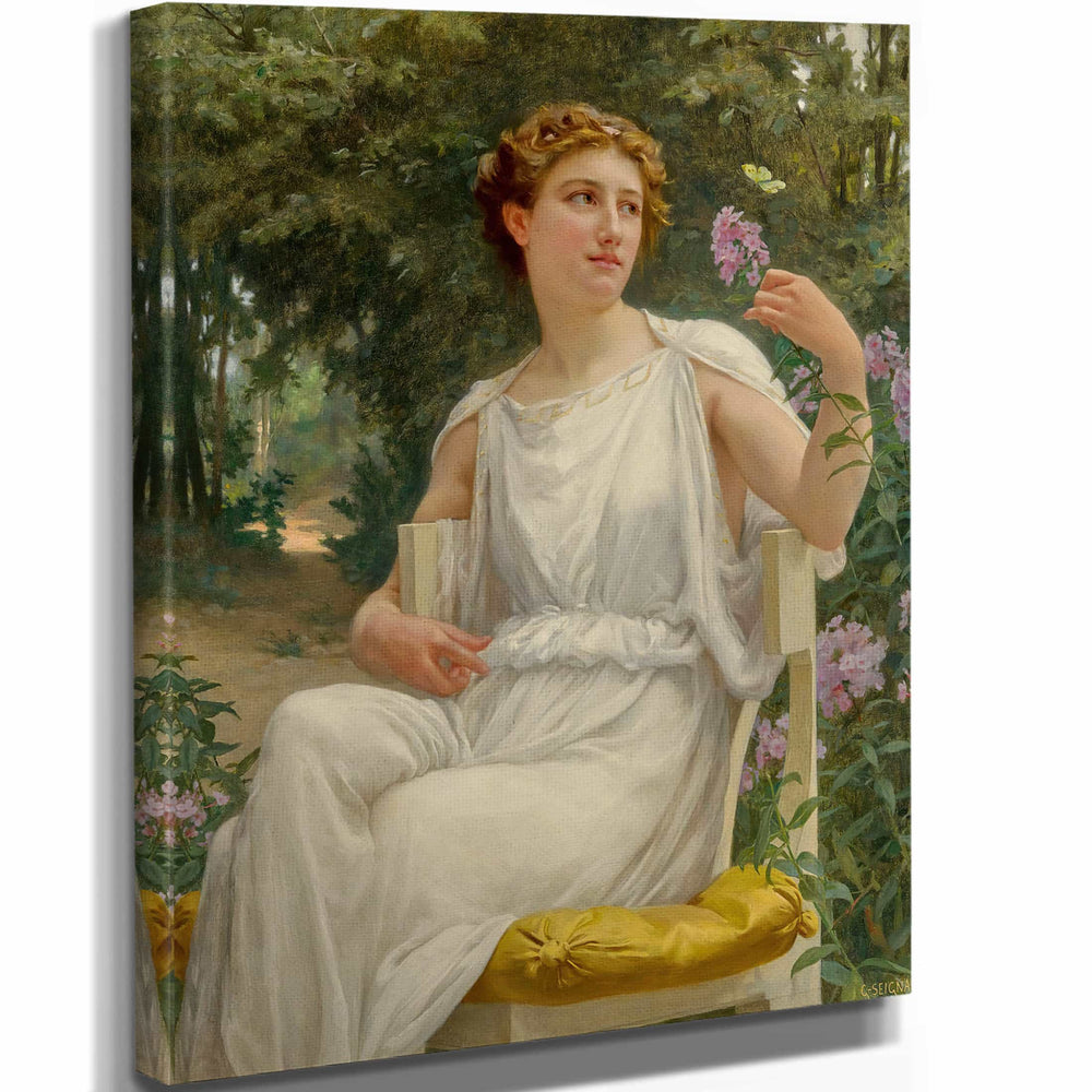 Guillaume Seignac 11" x 14" / Stretched Canvas Wrap A Beauty Of Nature By Guillaume Seignac