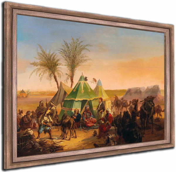 A Bedouin Encampment By Joseph Heicke