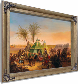 A Bedouin Encampment By Joseph Heicke