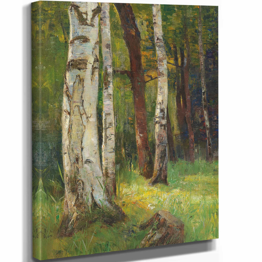 Gertrud Staats A Birch Forest By Gertrud Staats