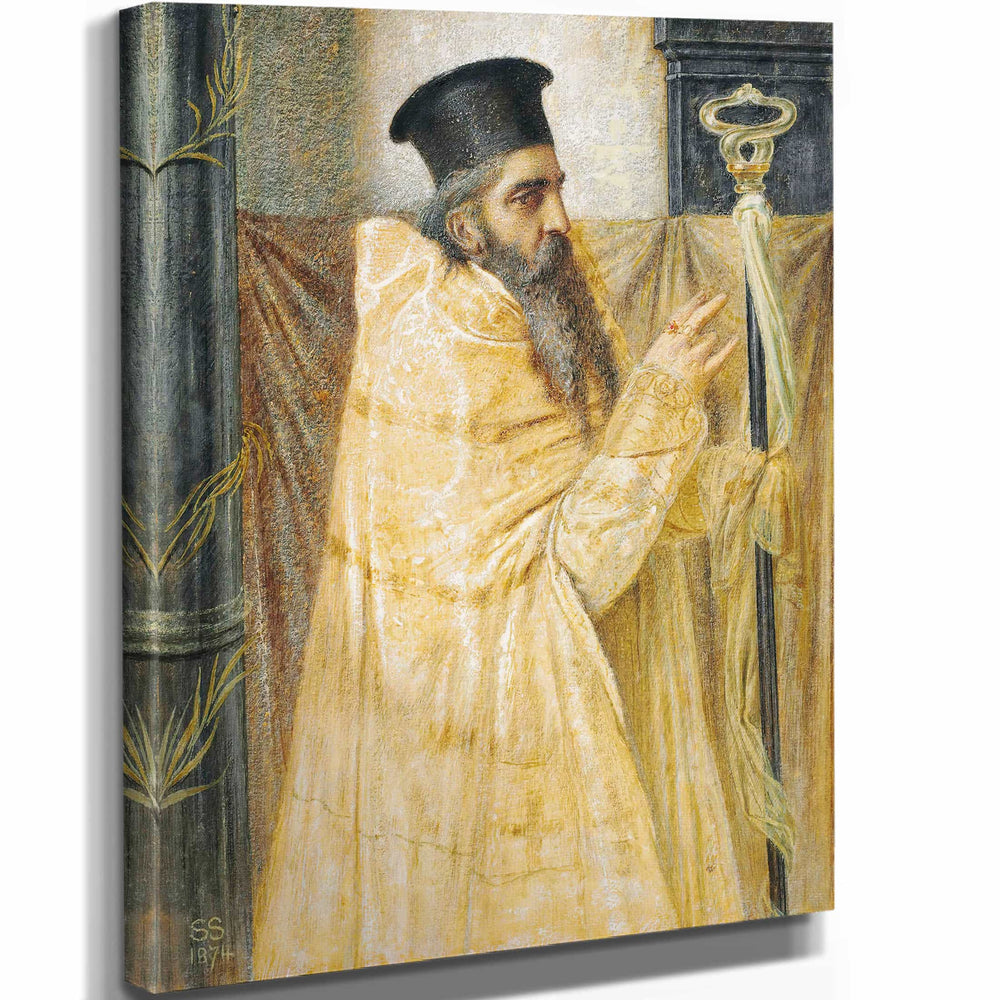 Simeon Solomon A Bishop Of The Eastern Church By Simeon Solomon