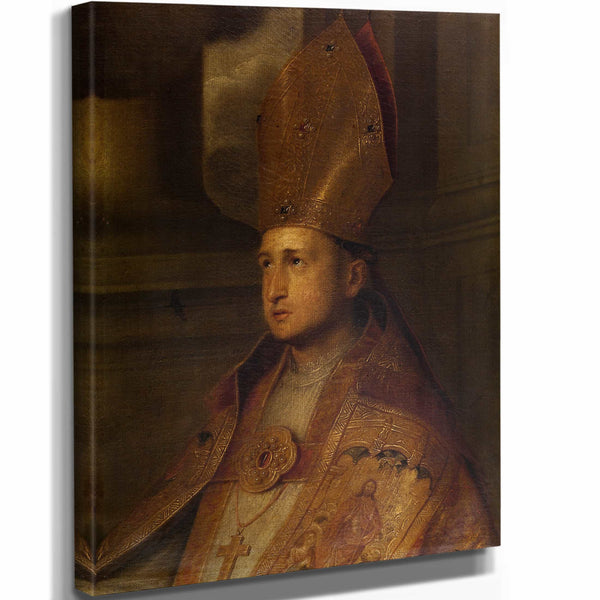 A Bishop Saint By Erasmus Quellinus Ii