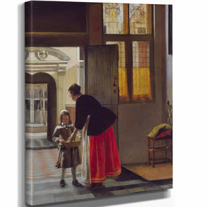 Pieter De Hooch A Boy Bringing Bread By Pieter De Hooch