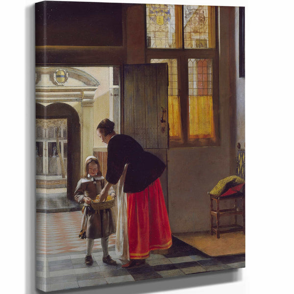 A Boy Bringing Bread By Pieter De Hooch