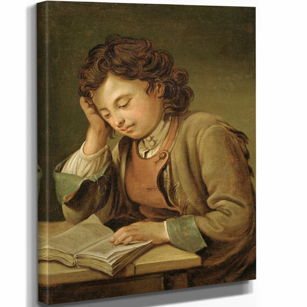 Per Krafft The Elder A Boy Reading By Per Krafft The Elder