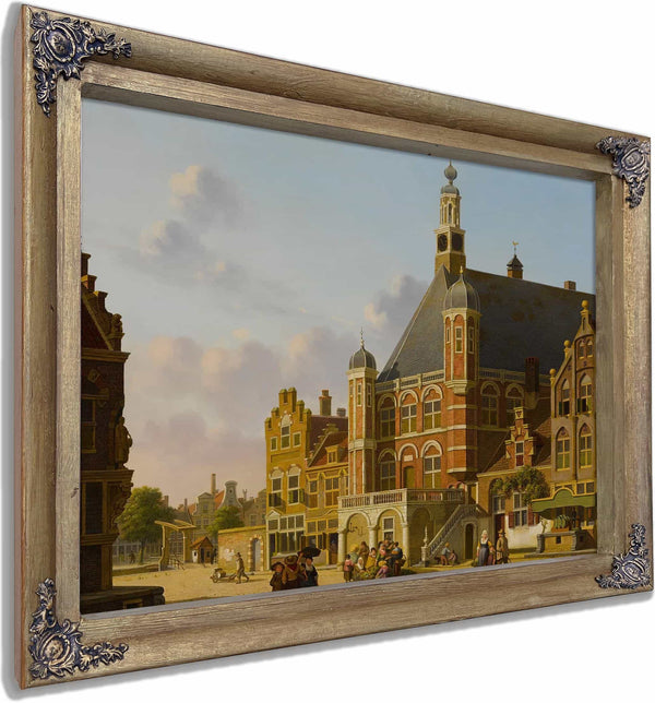 A Busy Town Square Holland By Jan Hendrick Verheyen