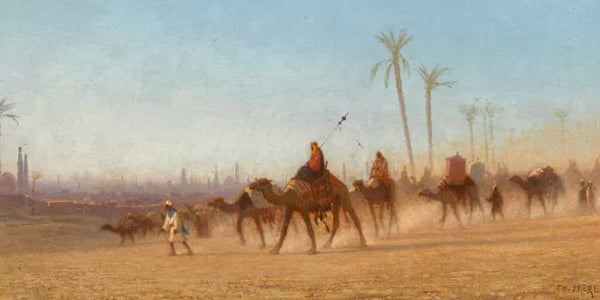 Charles Theodore Frere A Camel Caravan By Charles Theodore Frere