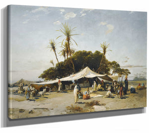 Hermann David Salomon Corrodi A Camp In The Desert By Hermann David Salomon Corrodi