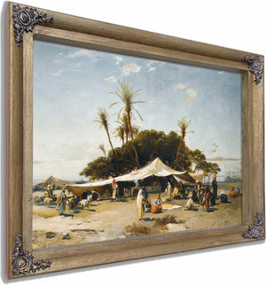 A Camp In The Desert By Hermann David Salomon Corrodi