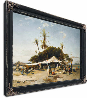 A Camp In The Desert By Hermann David Salomon Corrodi