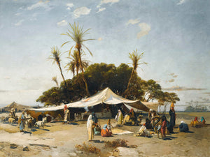 Hermann David Salomon Corrodi A Camp In The Desert By Hermann David Salomon Corrodi