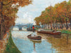 Paul Kutscha A Canal In Autumn By Paul Kutscha