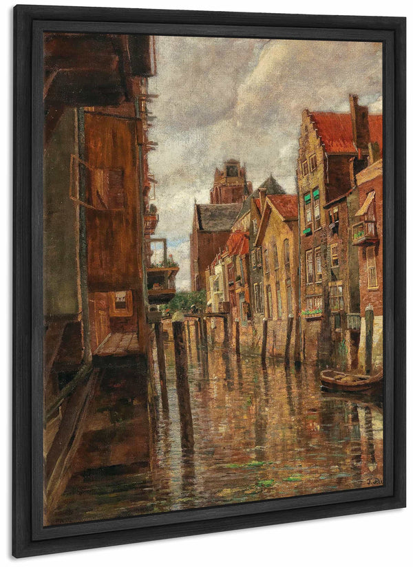 A Canal In Dordrecht By Tina Blau