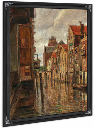 A Canal In Dordrecht By Tina Blau