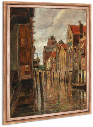 A Canal In Dordrecht By Tina Blau