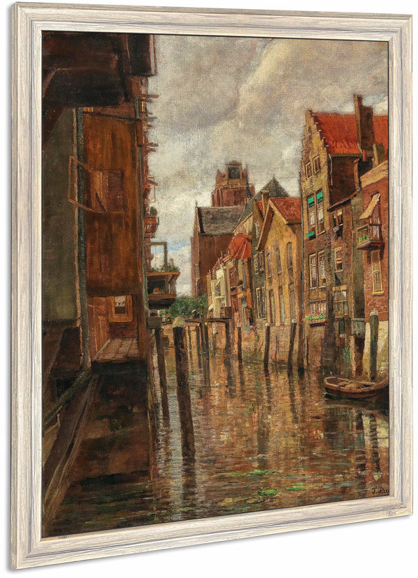 A Canal In Dordrecht By Tina Blau