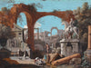Marco Ricci A Capriccio Of Roman Ruins By Marco Ricci