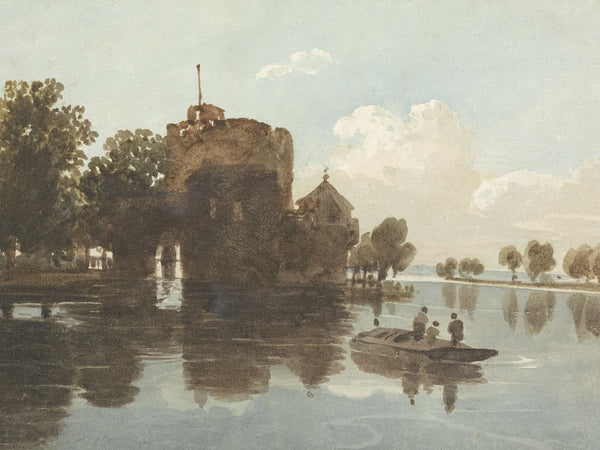 John Varley A Castle At The Waterside By John Varley