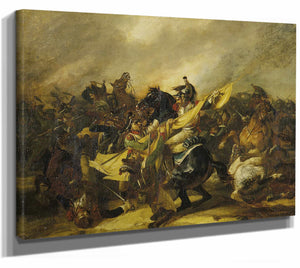 A Charge Of Cuirassiers By Theodore Gericault