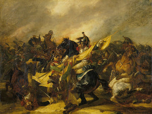 Theodore Gericault A Charge Of Cuirassiers By Theodore Gericault