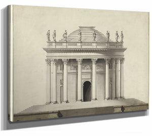 A Classical Temple By Louis Gustave Taraval